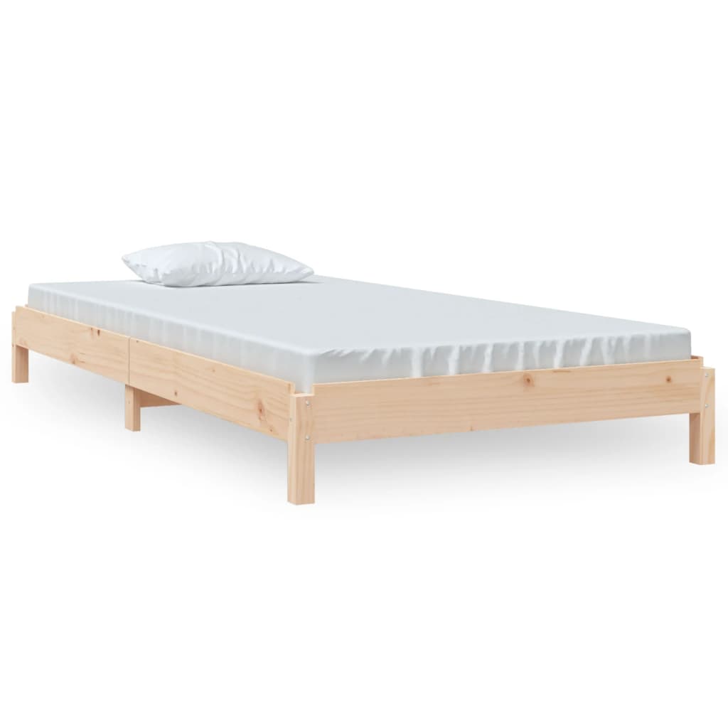 stabelbar seng 75x190 cm massivt fyrretræ