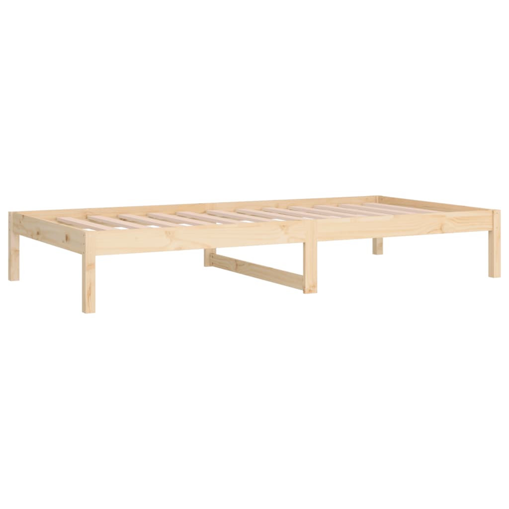 daybed uden madras 90x200 cm massivt fyrretræ