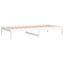 daybed uden madras 80x200 cm massivt fyrretræ hvid