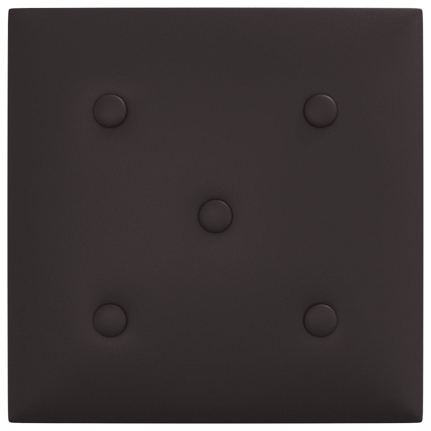 Væghovedgærde 12 pcs Sort 30 x 30 cm Faux læder