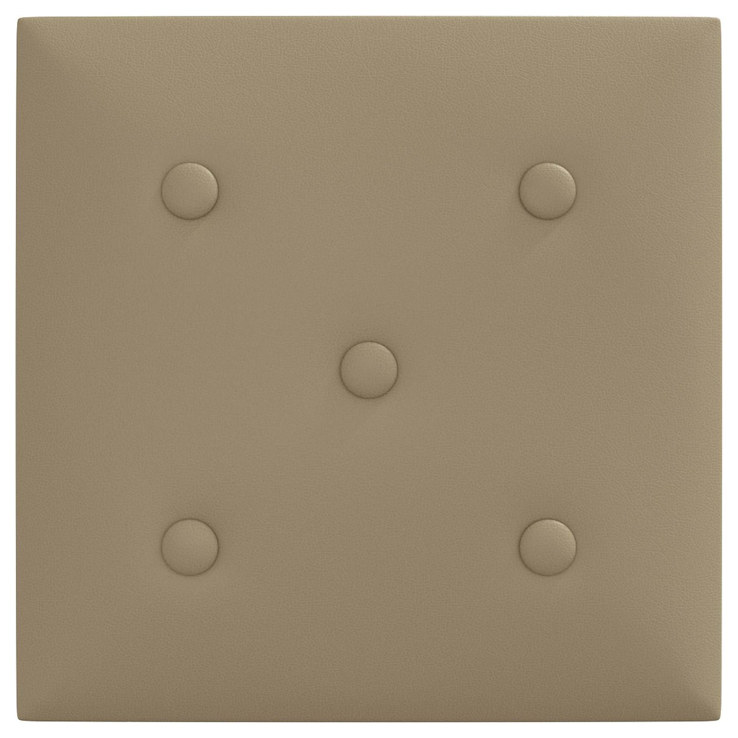 Væghovedgærde 12 pcs Cappuccino 30 x 30 cm Faux læder