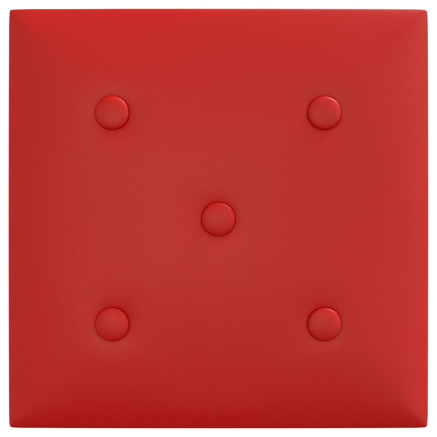 Væghovedgærde 12 pcs Vinrød 30 x 30 cm Faux læder