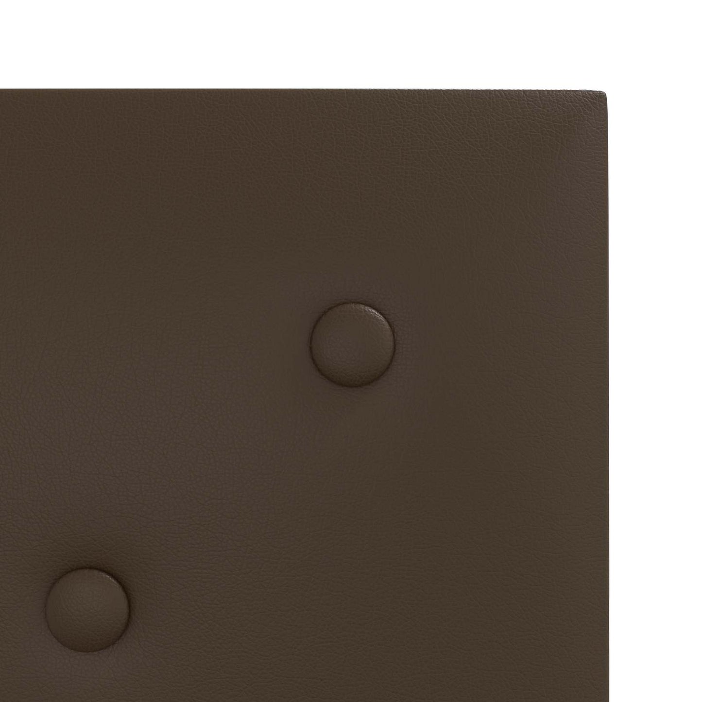 Væghovedgærde 12 pcs Brun 30 x 30 cm Faux læder