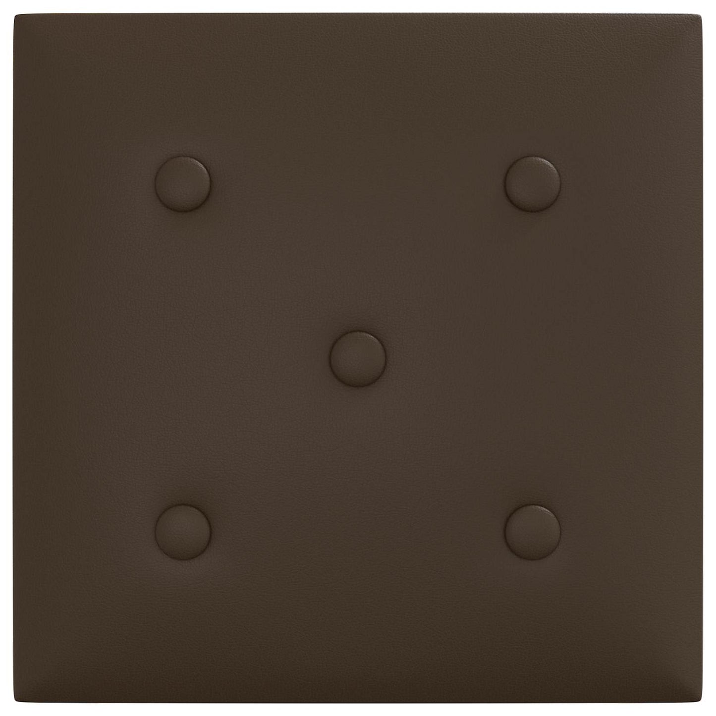 Væghovedgærde 12 pcs Brun 30 x 30 cm Faux læder