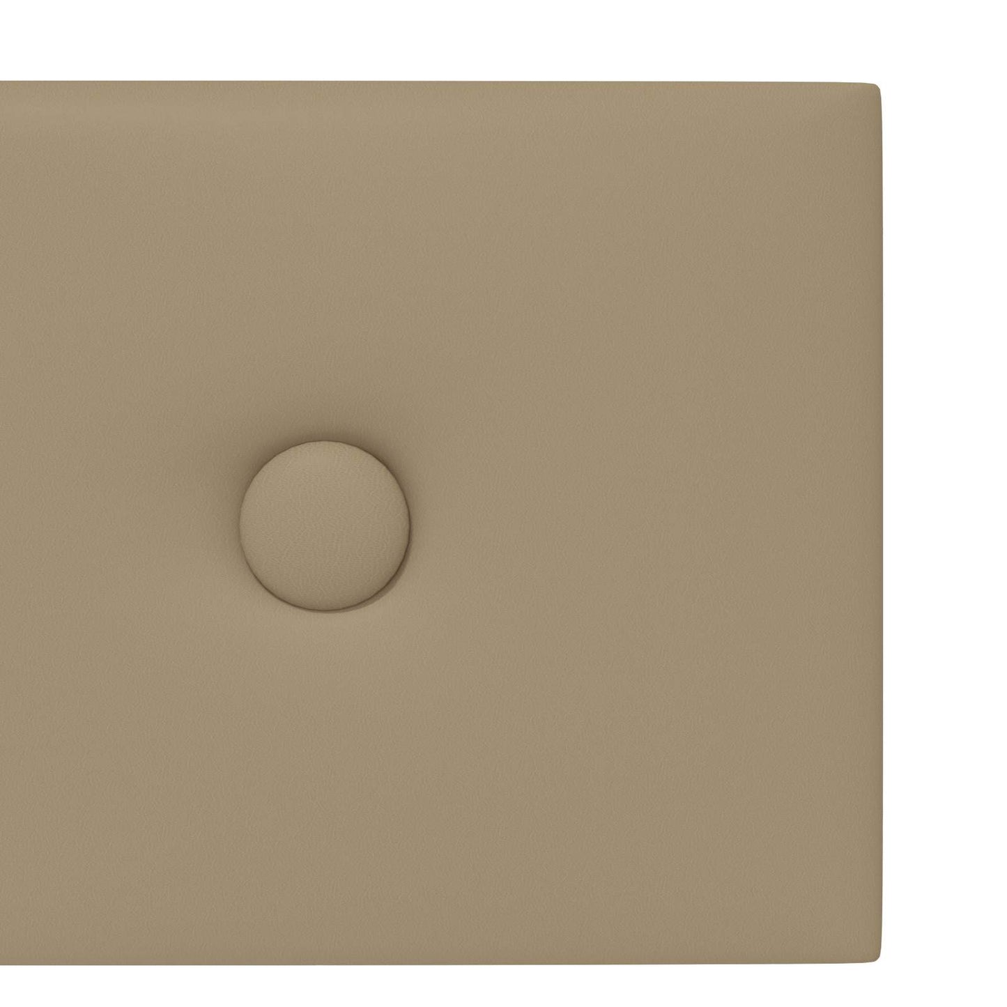 Væghovedgærde 12 pcs Cappuccino 60 x 15 cm Faux læder