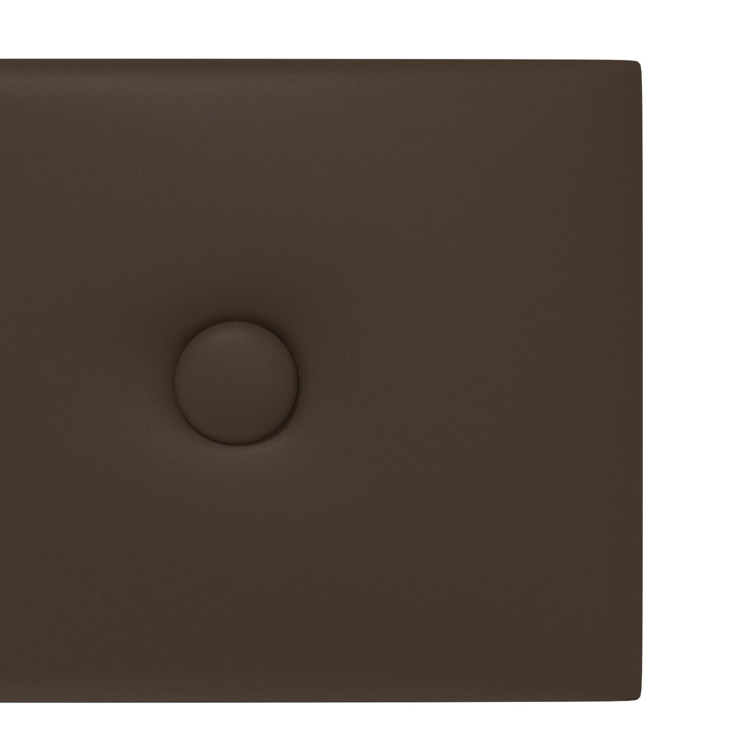 Væghovedgærde 12 pcs Brun 60 x 15 cm Faux læder