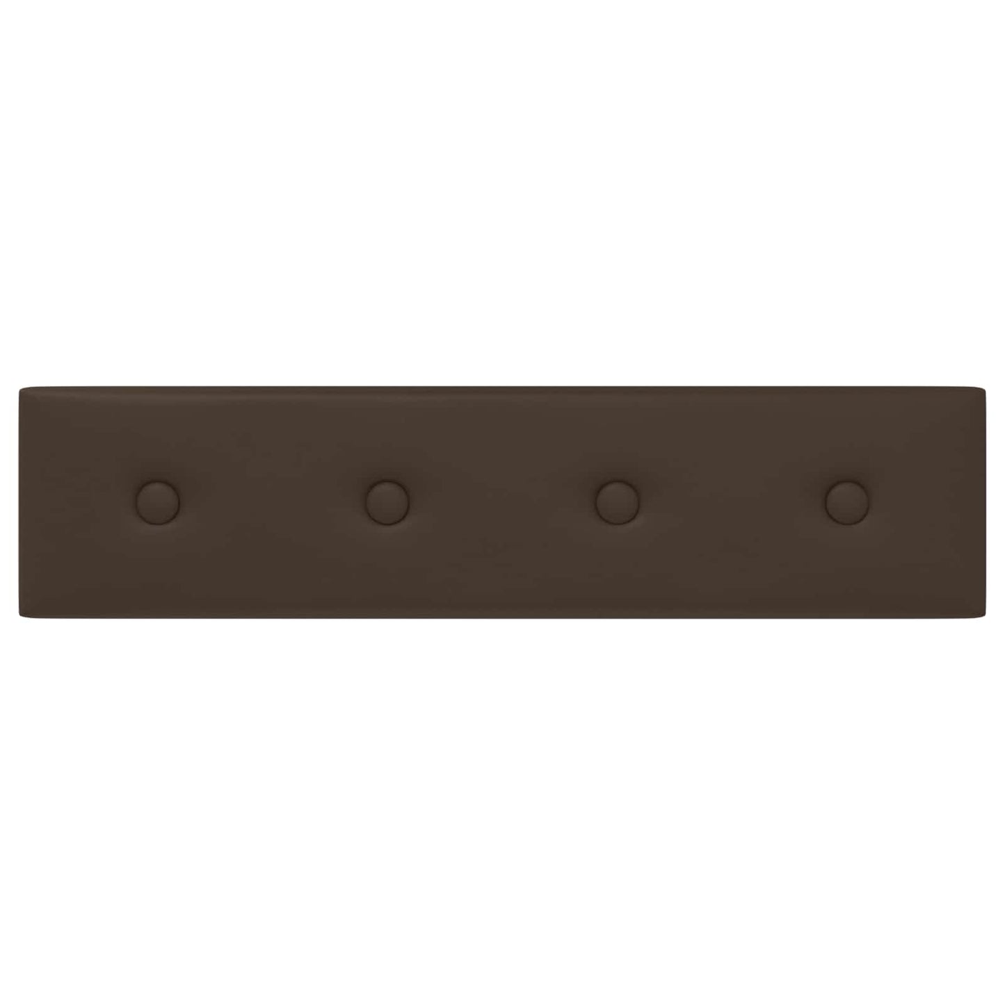 Væghovedgærde 12 pcs Brun 60 x 15 cm Faux læder