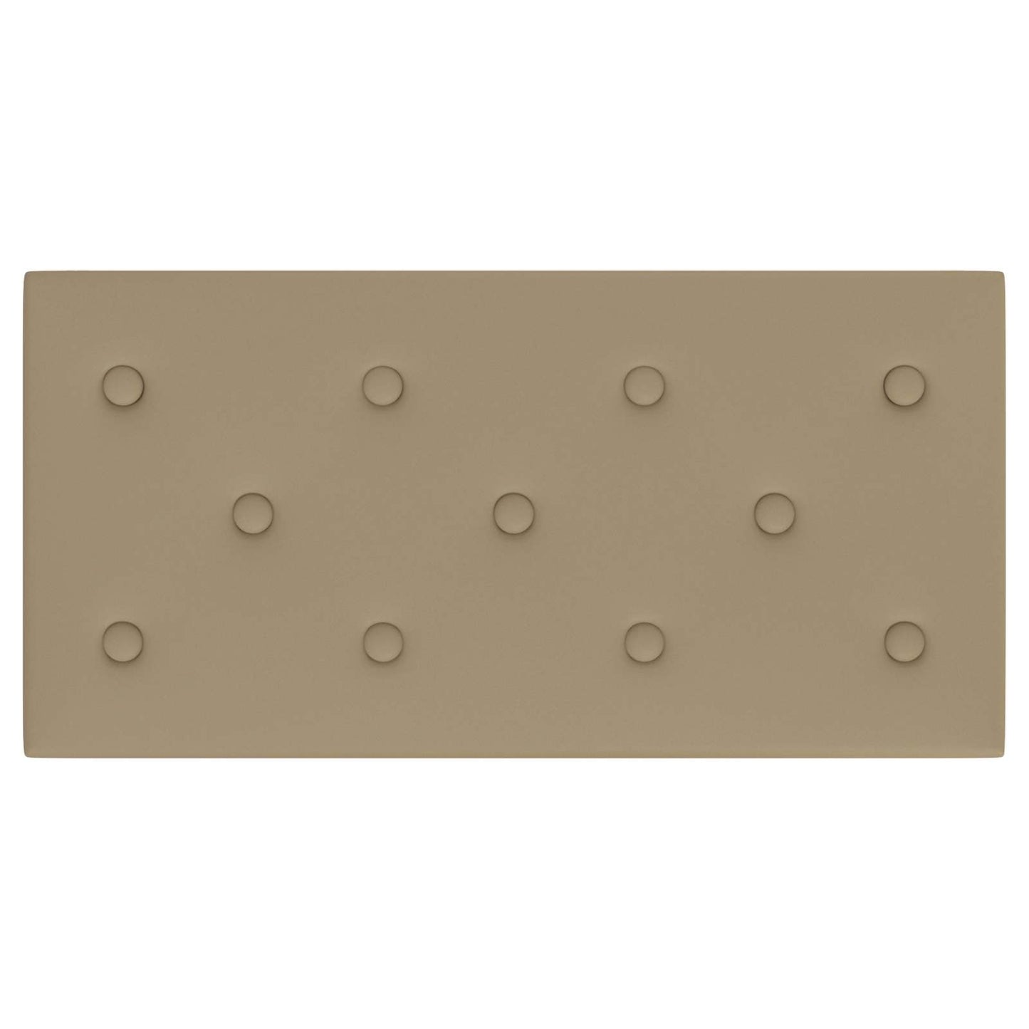 Væghovedgærde 12 pcs Cappuccino 60 x 30 cm Faux læder