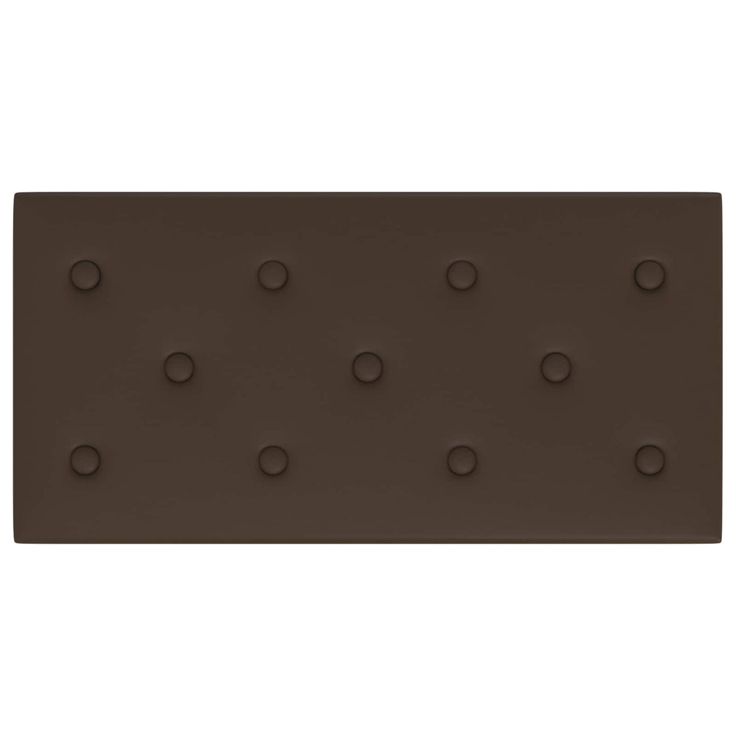 Væghovedgærde 12 pcs Brun 60 x 30 cm Faux læder
