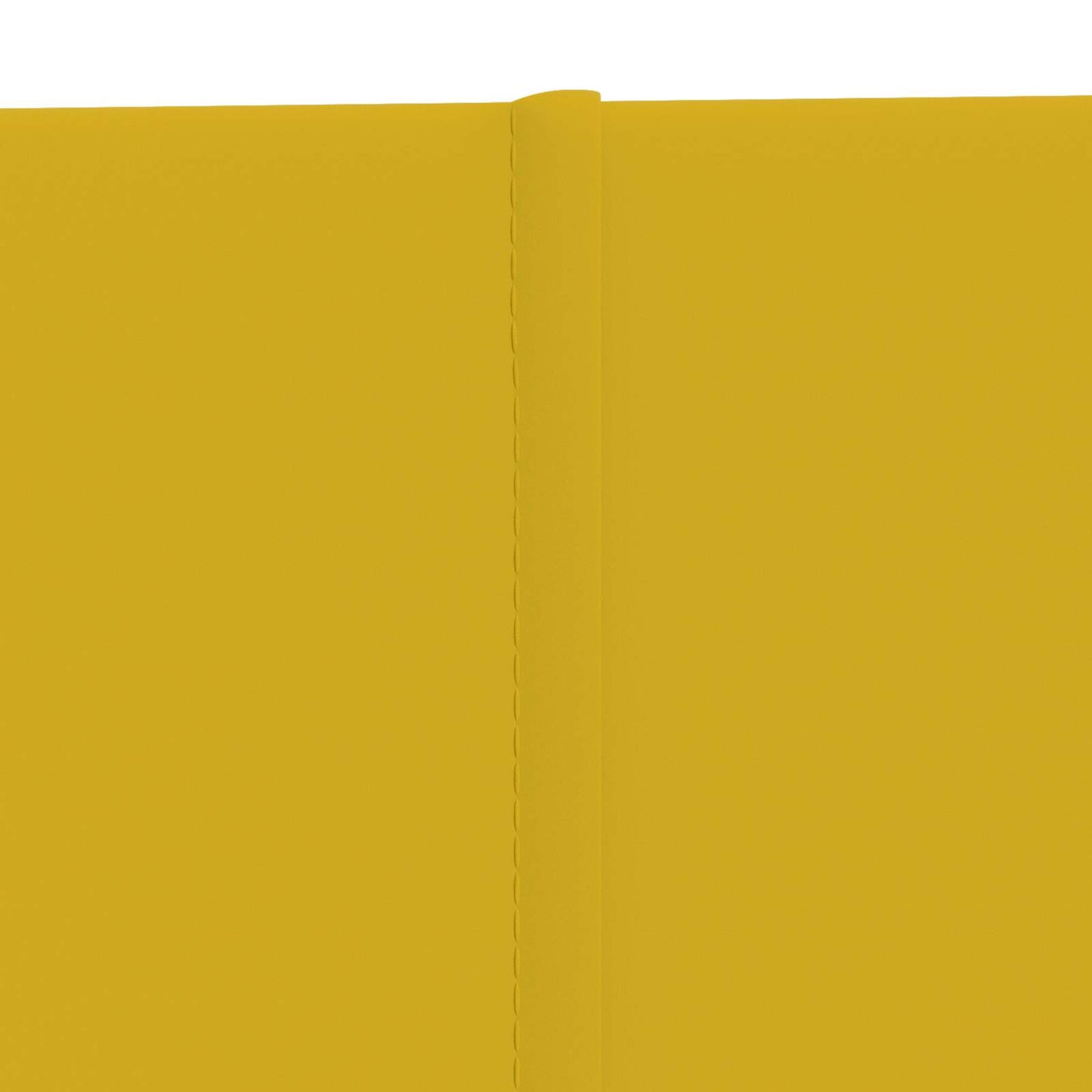 Væghovedgærde 12 pcs Gul 60 x 30 cm Fløjl