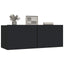 tv-borde 2 stk. 80x30x30 cm konstrueret træ sort