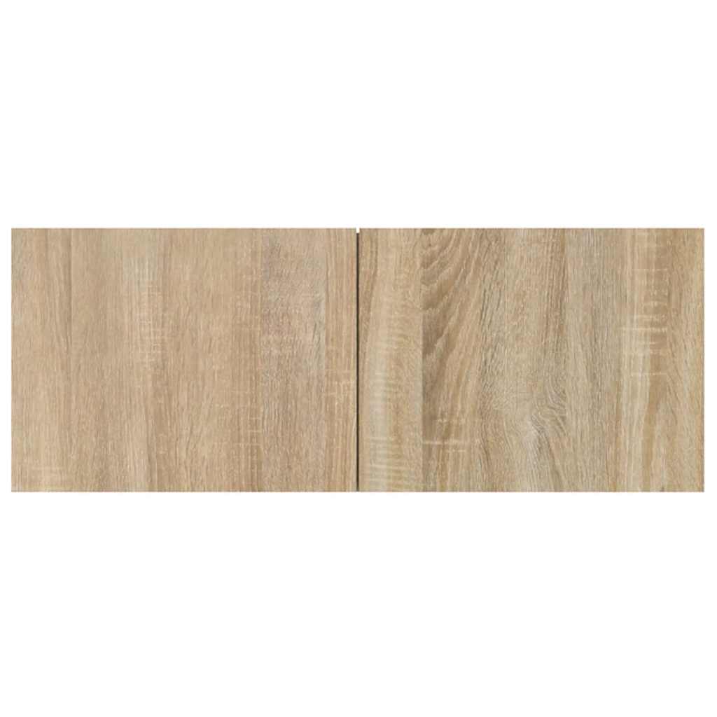 tv-skabe 2 stk. 80x30x30 cm konstrueret træ sonoma-eg