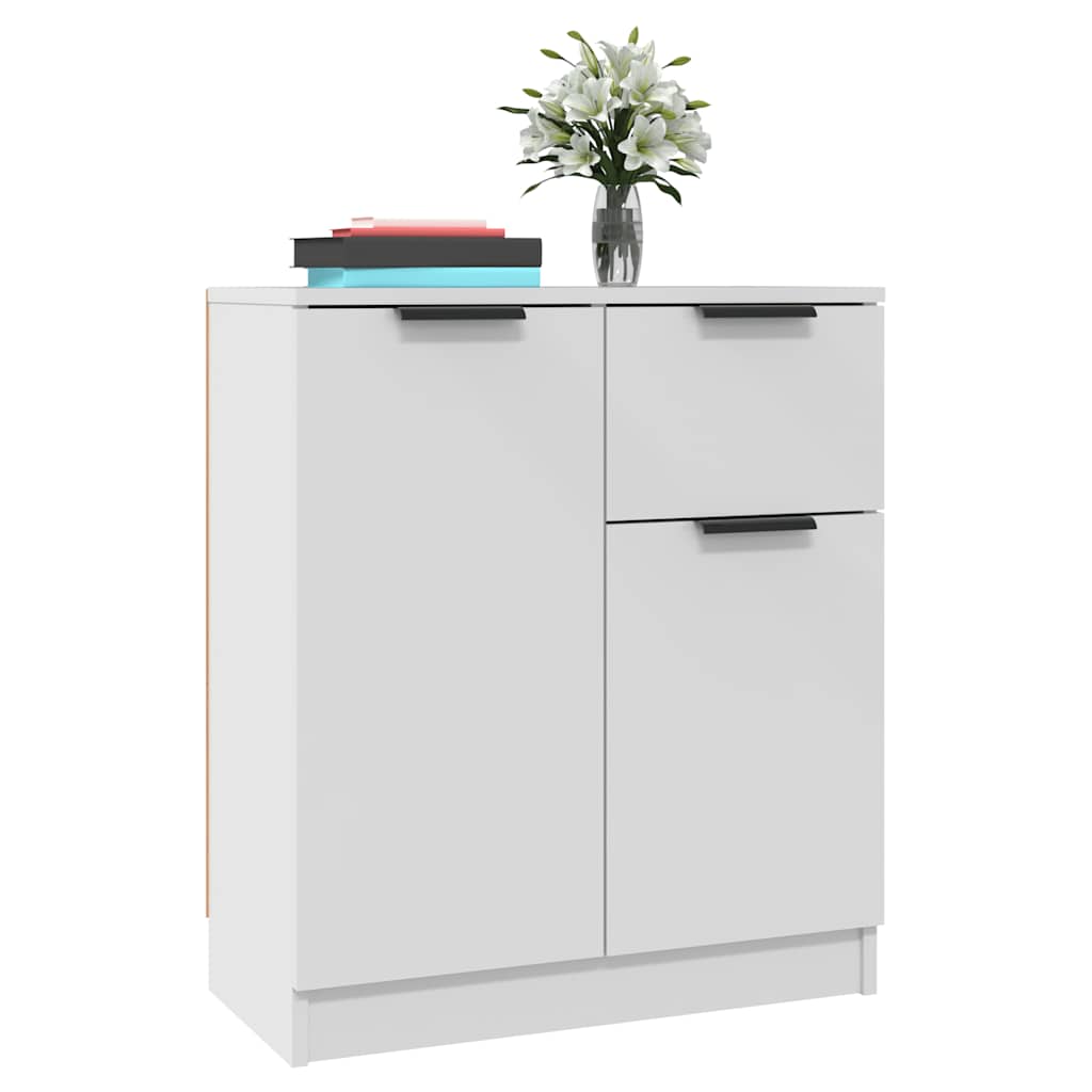 skænk 60x30x70 cm konstrueret træ hvid