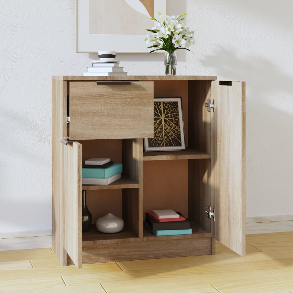 skænk 60x30x70 cm konstrueret træ sonoma-eg