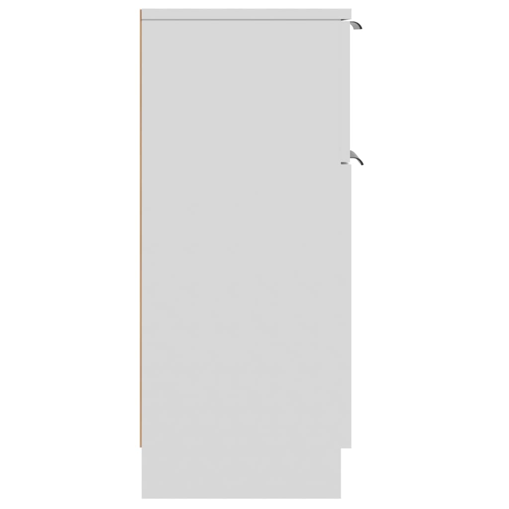 skænk 30x30x70 cm konstrueret træ hvid