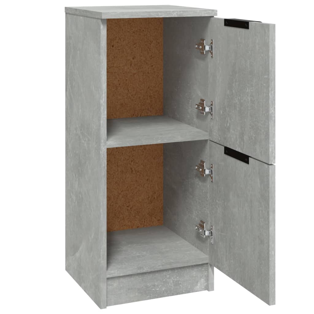 skænke 2 stk. 30x30x70 cm konstrueret træ betongrå
