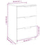 sengebord 40x36x65 cm sonoma-eg