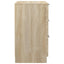 sengeborde 2 stk. 40x36x65 cm sonoma-eg