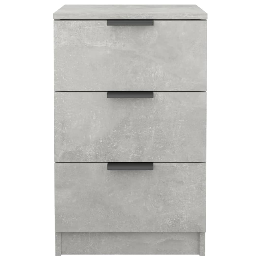 sengebord 40x36x65 cm betongrå