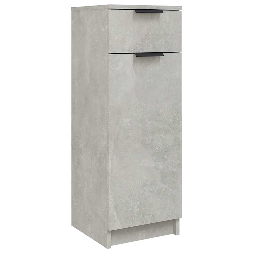 badeværelsesskab 32x34x90 cm konstrueret træ betongrå