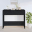 konsolbord 90x36x75 cm konstrueret træ sort