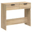 konsolbord 90x36x75 cm konstrueret træ sonoma-eg