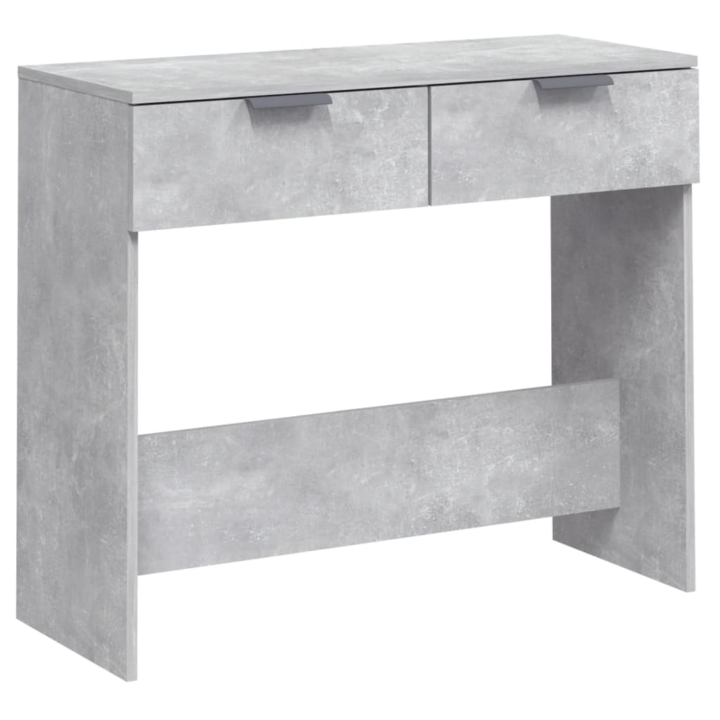 konsolbord 90x36x75 cm konstrueret træ betongrå