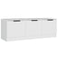tv-bord 102x35x36,5 cm konstrueret træ hvid