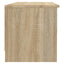 tv-bord 102x35,5x36,5 cm konstrueret træ sonoma-eg