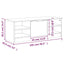 tv-bord 102x35,5x36,5 cm konstrueret træ sonoma-eg