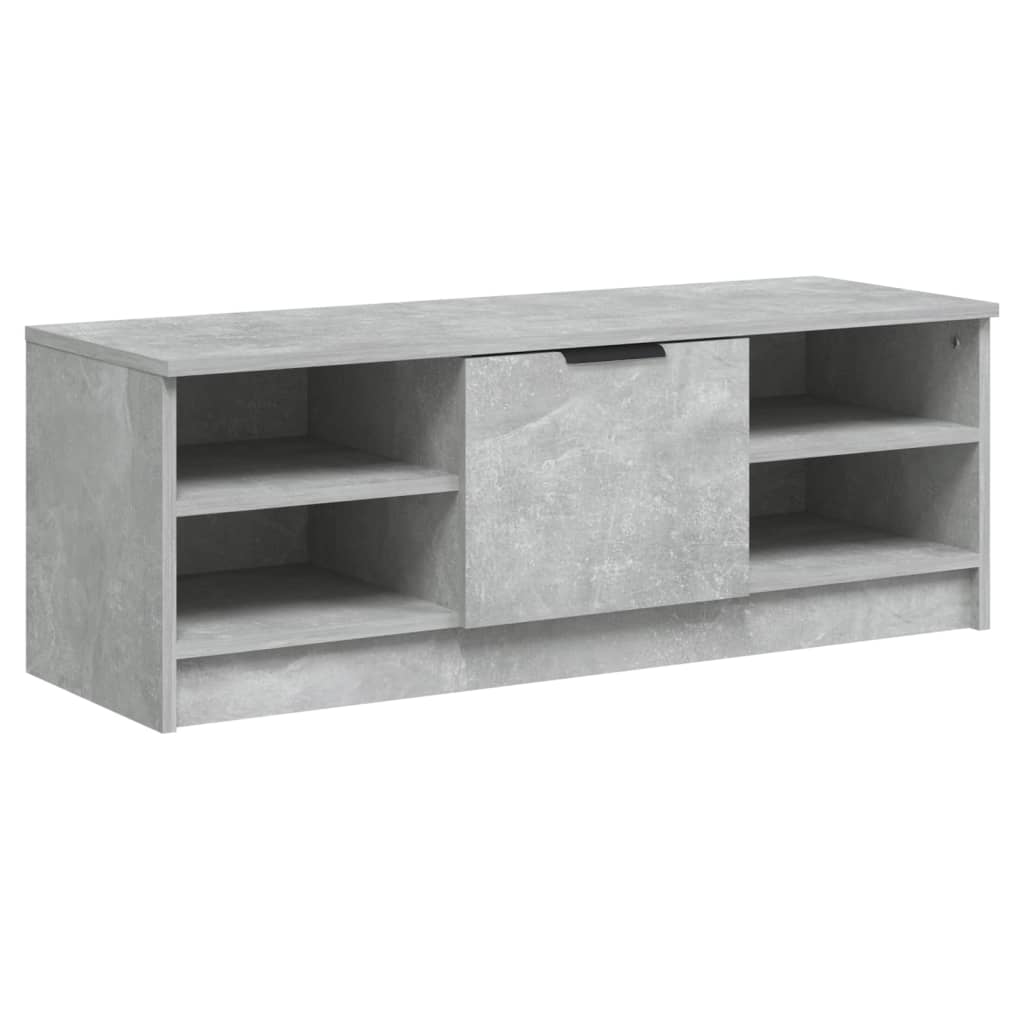 tv-bord 102x35,5x36,5 cm konstrueret træ betongrå