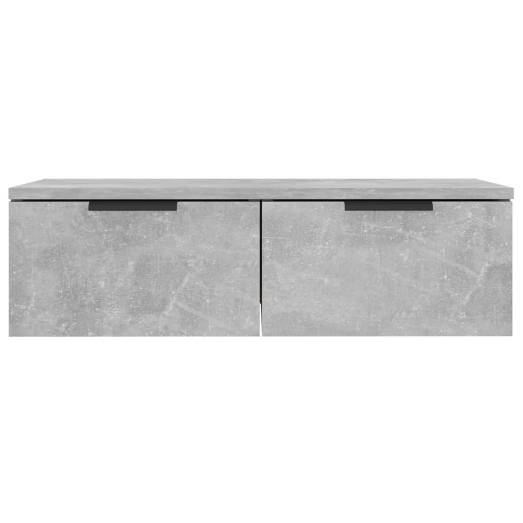 vægskab 68x30x20 cm konstrueret træ betongrå