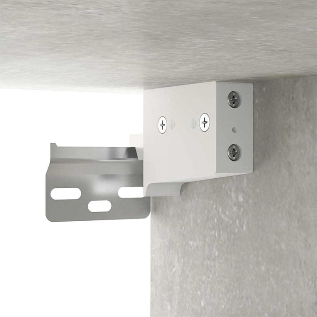 vægskab 68x30x20 cm konstrueret træ betongrå
