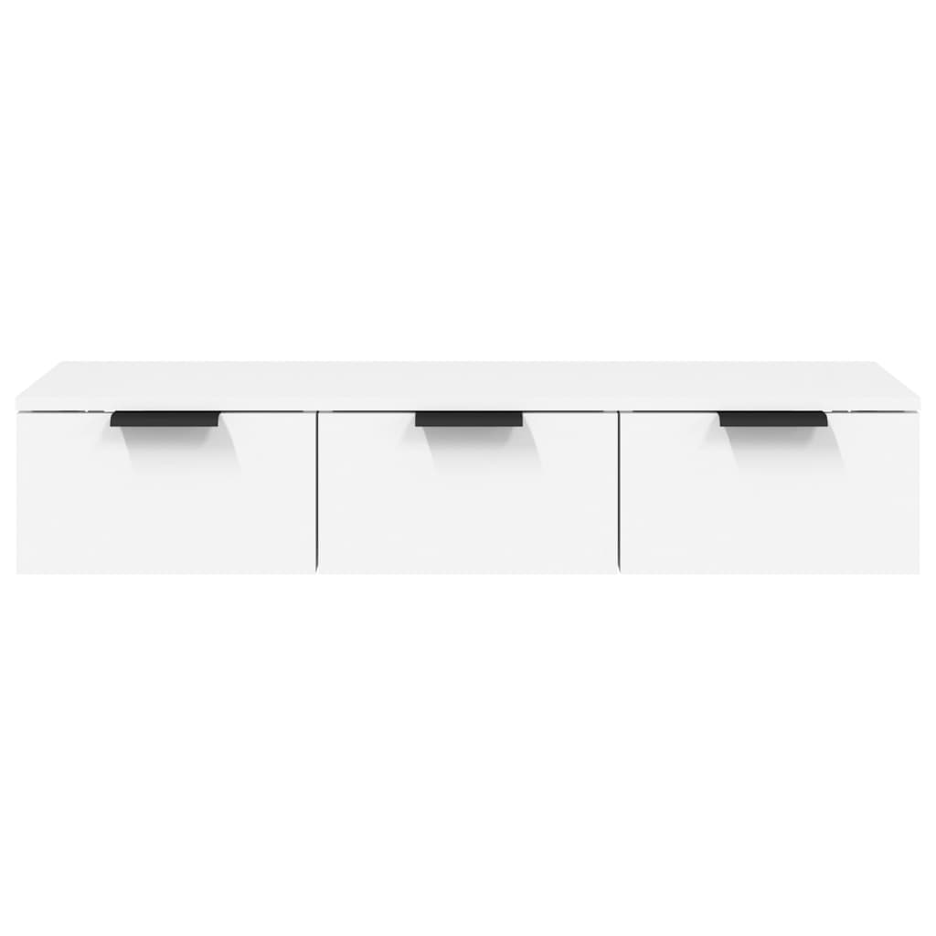 vægskab 102x30x20 cm konstrueret træ hvid