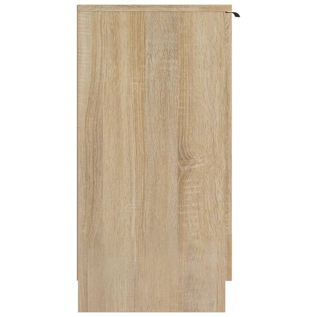 skoskab 59x35x70 cm konstrueret træ sonoma-eg