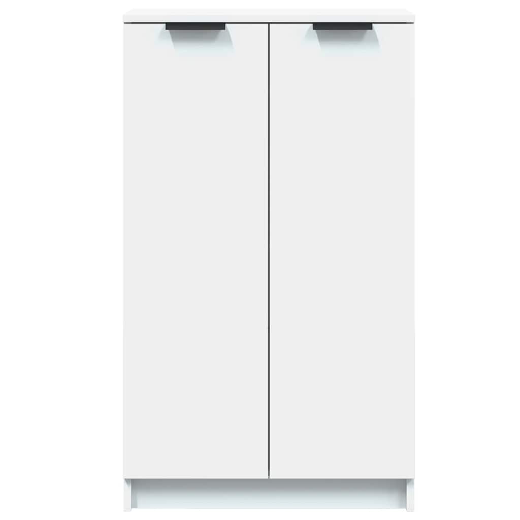 skoskab 59x35x100,5 cm konstrueret træ hvid