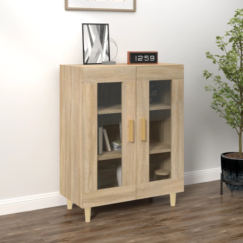 skænk 69,5x34x90 cm konstrueret træ sonoma-eg