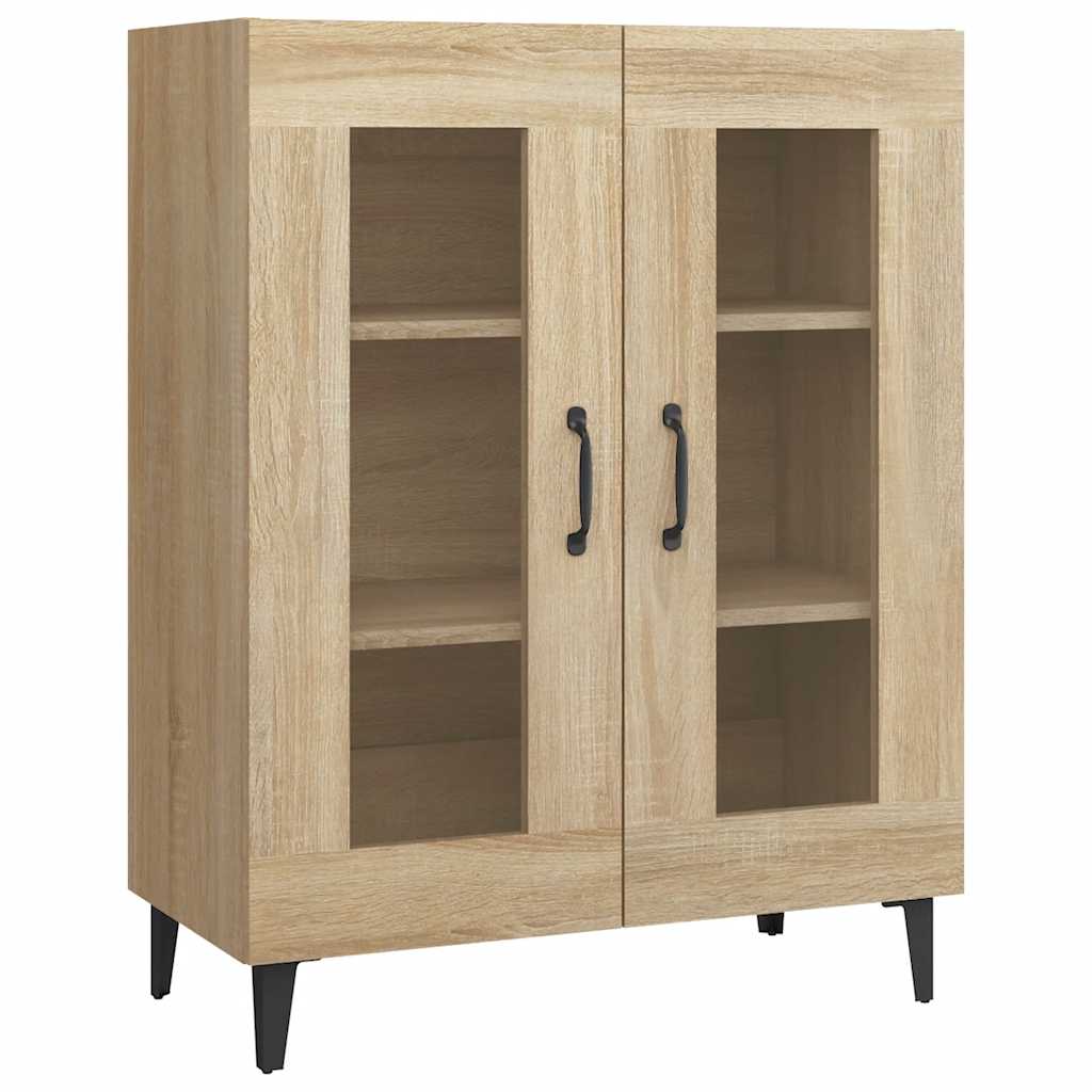 skænk 69,5x34x90 cm konstrueret træ sonoma-eg