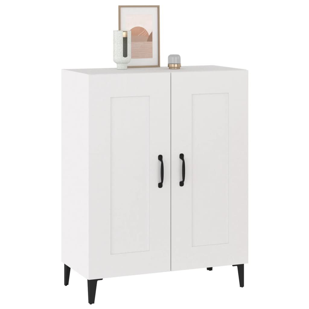 skænk 69,5x34x90 cm konstrueret træ hvid