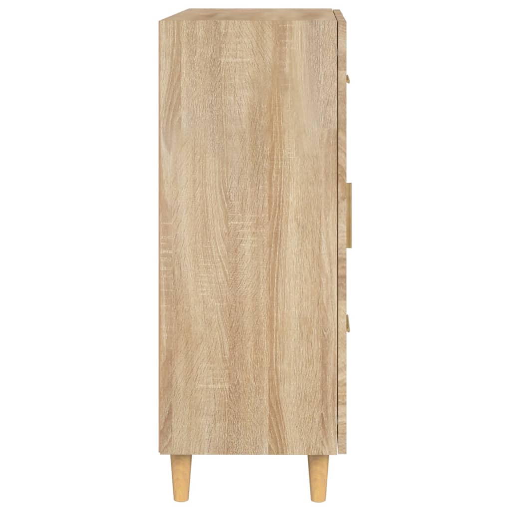 skænk 69,5x34x90 cm konstrueret træ sonoma-eg
