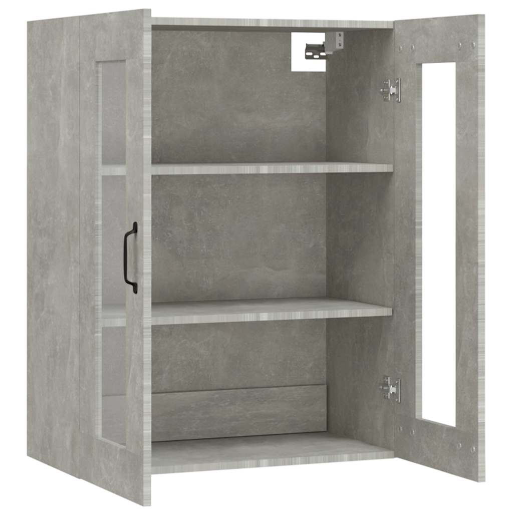 vægskab 69,5x34x90 cm betongrå