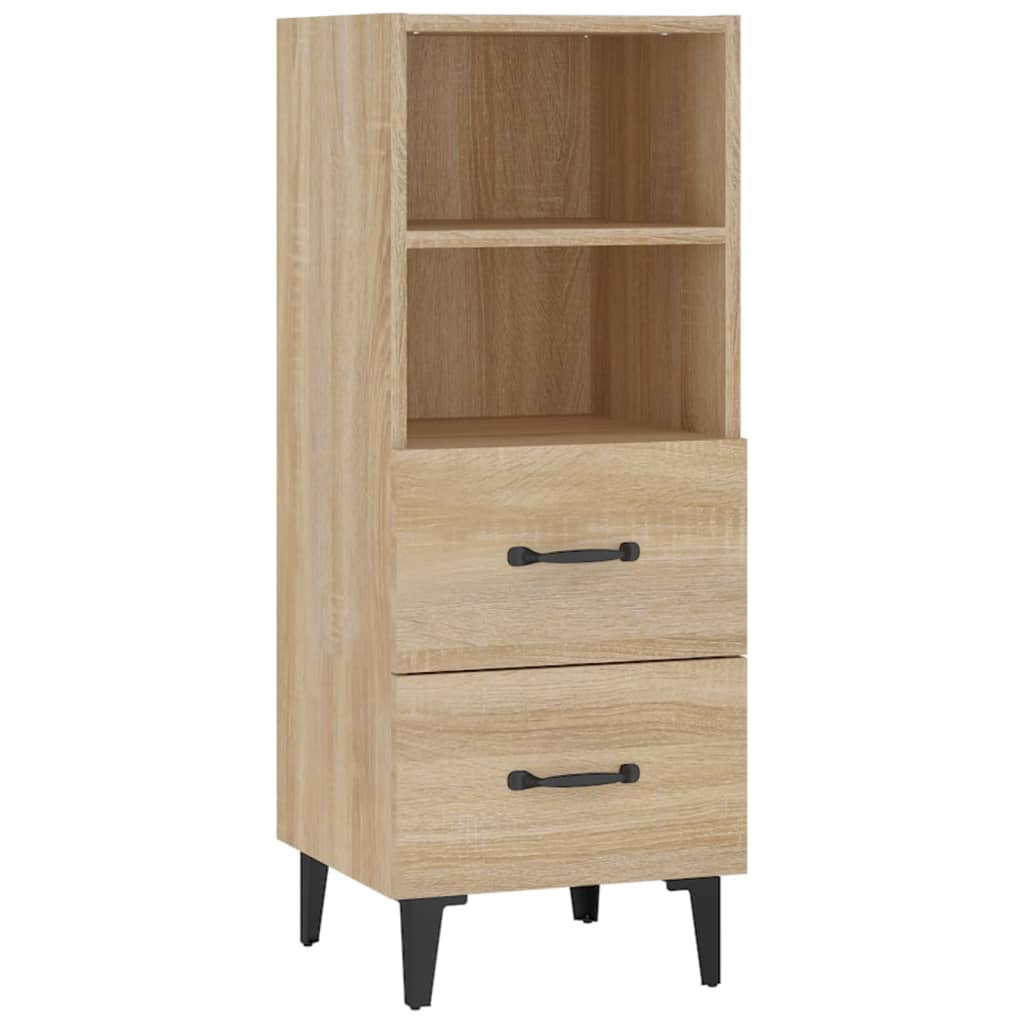 skænk 34,5x34x90 cm konstrueret træ sonoma-eg