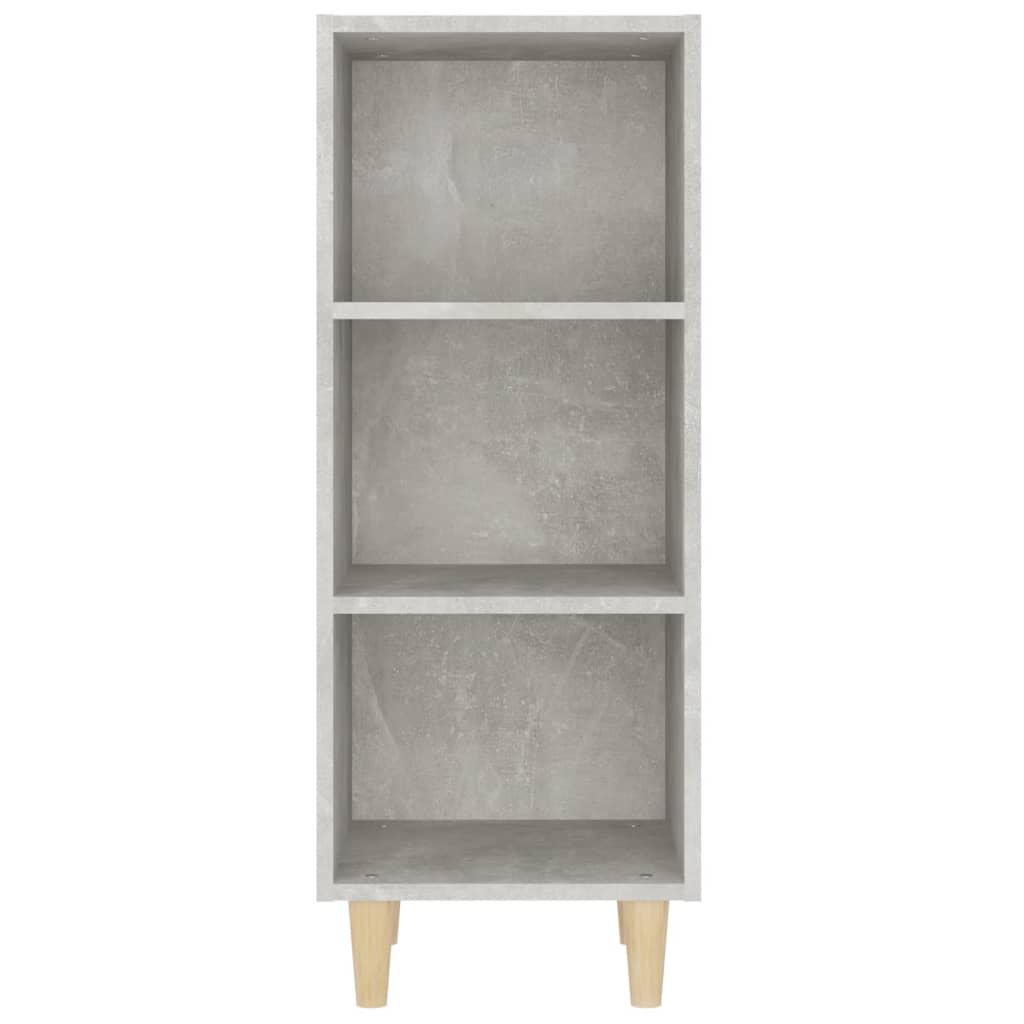 skænk 34,5x32,5x90 cm konstrueret træ betongrå