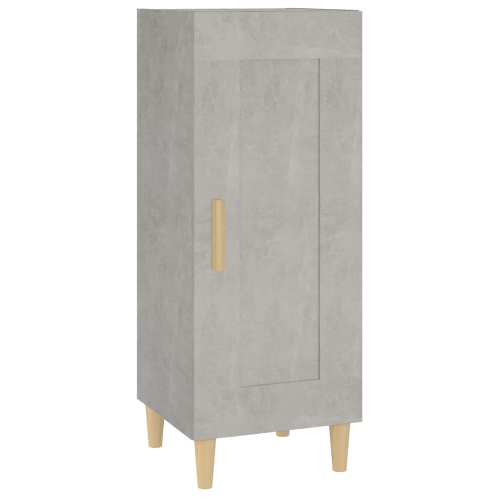 skænk 34,5x34x90 cm konstrueret træ betongrå