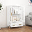 skab 70x31x115 cm konstrueret træ hvid