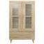skab 70x31x115 cm konstrueret træ sonoma-eg