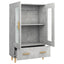 skab 70x31x115 cm konstrueret træ betongrå