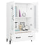 skab 70x31x115 cm konstrueret træ hvid