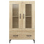 skab 70x31x115 cm konstrueret træ sonoma-eg