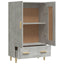 skab 70x31x115 cm konstrueret træ betongrå